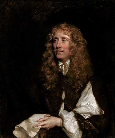 一个人的肖像，被认为是乔治·布斯，德拉梅尔勋爵`Portrait of a man, thought to be George Booth, Lord Delamere (circa 1660) by Sir Peter Lely