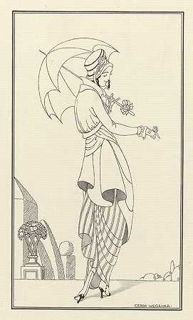 巴黎时装杂志，1914年，第158期`Journal des Dames et des Modes, Costumes Parisiens, 1914, No. 158 (1914) by Gerda Wegener