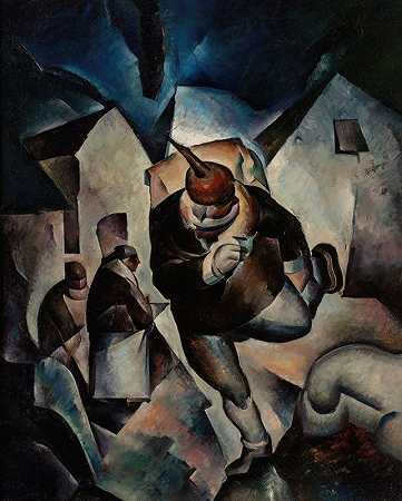 综艺节目《奔跑吧兄弟》`Running Man (circa 1918~25) by Thomas Duncan Benrimo