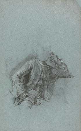 研究一位坐着的绅士的肖像`Study for a Portrait of a Seated Gentleman by Allan Ramsay