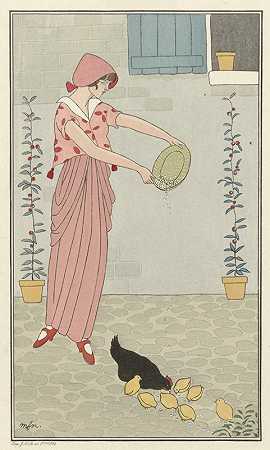 假日连衣裙`Robe pour les vacances (1914) by Monogrammist MFN