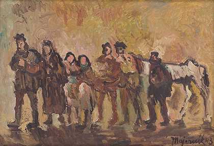 流亡者`Exiles (1943) by Cyprián Majerník