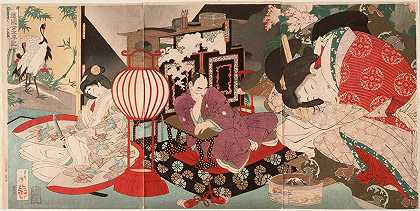 拯救国家的女人伟大和平的纪事`A Woman Saving the Nation; A Chronicle of Great Peace (1886) by Tsukioka Yoshitoshi