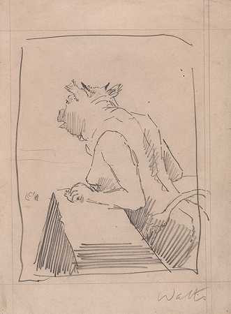 牛头怪`Minotaur by James Abbott McNeill Whistler