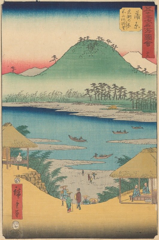 坎巴拉`Kanbara (1855) by Andō Hiroshige