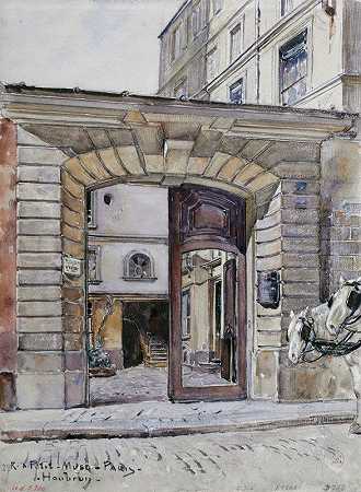佩蒂马斯克街27号。巴黎`27, rue du Petit~Musc. Paris (1895 ~ 1905) by Frédéric Houbron