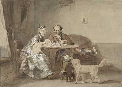 咖啡时间`Koffieuurtje (1831 ~ 1899) by David Bles