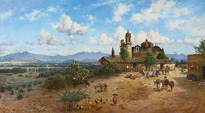 墨西哥山谷`El Valle De México (1903) by August Löhr