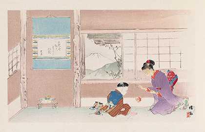 Seihōjūni富士，PL.01`Seihō jūni Fuji, Pl.01 (1894) by Takeuchi Seihō