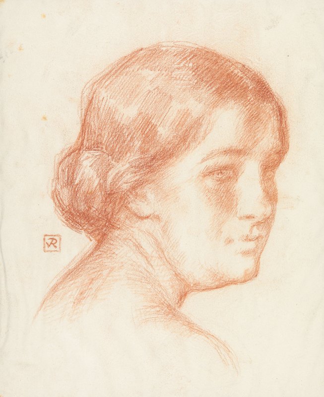 女校长`Vrouwenkop (1872 ~ 1926) by Theo van Rysselberghe