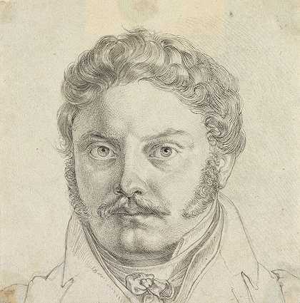佩德·霍特肖像`Portrait of Peder Hjort (1818–1819) by Carl Barth