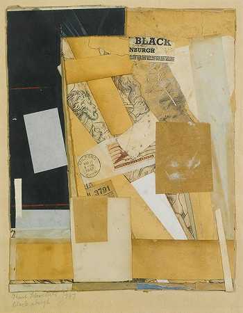 黑恩伯格`Black Nburgh (1947) by Kurt Schwitters