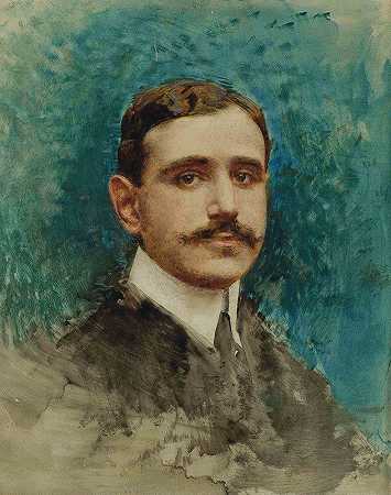 肖像d霍姆`Portrait homme by Léon Bonnat