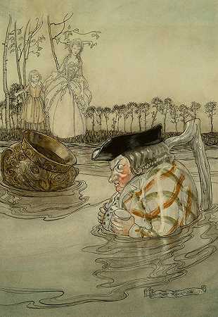 两个罐子`The Two Pots (1912) by Arthur Rackham