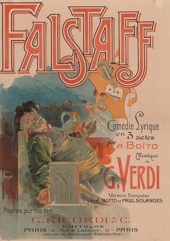 福斯塔夫`Falstaff (1894) by Adolfo Hohenstein