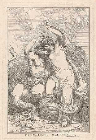 成功的怪物`Successful Monster (1778) by John Hamilton Mortimer