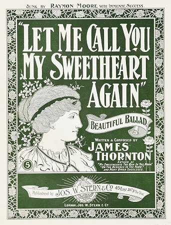 让我再叫你我的甜心`Let me call you my sweetheart again (1896)