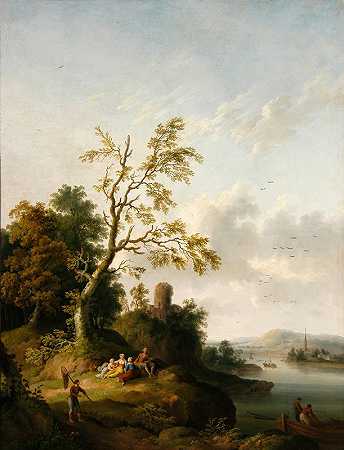 佩萨奇`Paysage (1768) by Jacques-Philippe Hackert