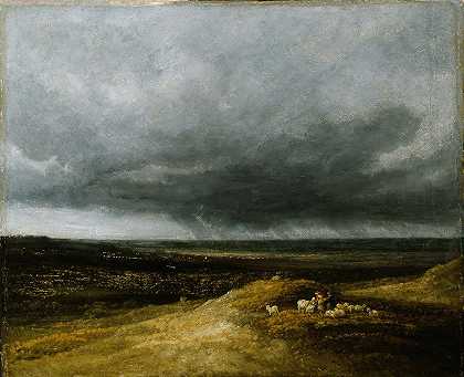 即将来临的风暴`Approaching Storm (1820~1825) by Georges Michel