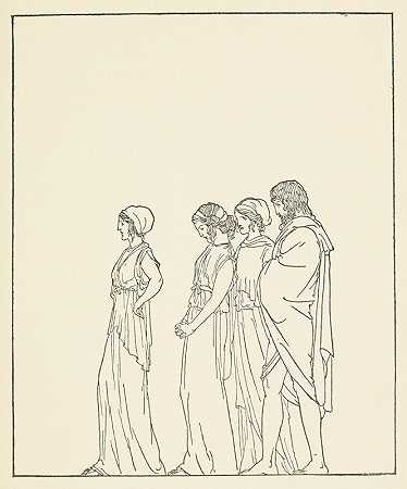 孩子们s荷马pl 34`The Childrens Homer pl 34 (1918) by Padraic Colum