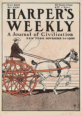 哈珀《美国周刊》，文明杂志`Harpers weekly, a journal of civilization (1900) by Edward Penfield