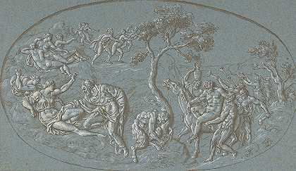 仙女和萨提尔`Nymphs And Satyrs (late 17th–early 18th century) by Circle of Bernard Picart