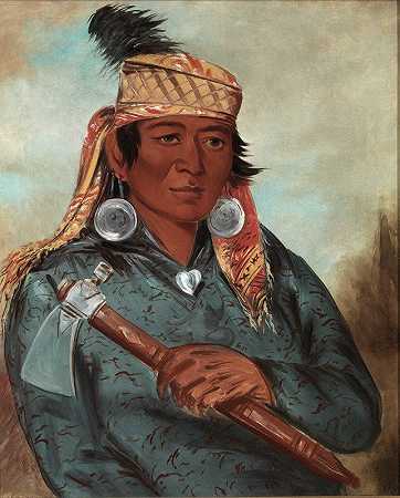 Wáh-Pe-Say，白人`Wáh~Pe~Say, The White (1830) by George Catlin
