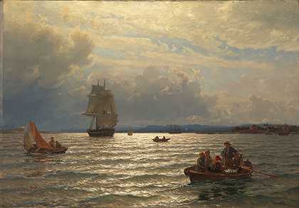 从奥斯陆的入口处`From the Inlet of Oslo (1874) by Hans Gude