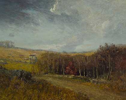 景观`Landscape (ca 1900) by Franklin De Haven