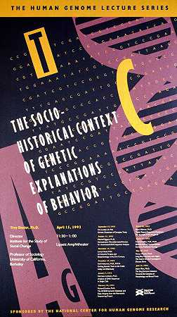 行为基因解释的社会历史背景`The socio~historical context of genetic explanations of behavior (1993) by National Institutes of Health