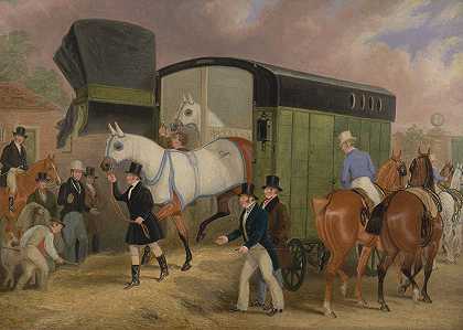 德比的宠物到来`The Derby Pets; The Arrival (1840 ~ 1842) by James Pollard