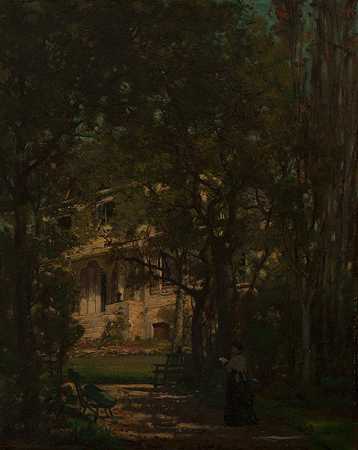 乡村别墅艺术家`Maison de campagne de lartiste (1880) by Alexandre Falguière