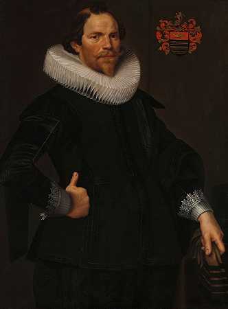 彼得·范森肖像（约1590-1654）`Portrait of Pieter van Son (c. 1590~1654) (c. 1622 ~ c. 1629) by Nicolaes Eliasz. Pickenoy