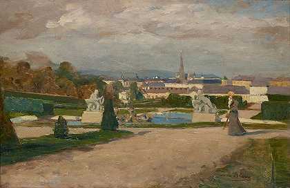 从丽城`Aus dem Belvedere (1894~1895) by Tina Blau