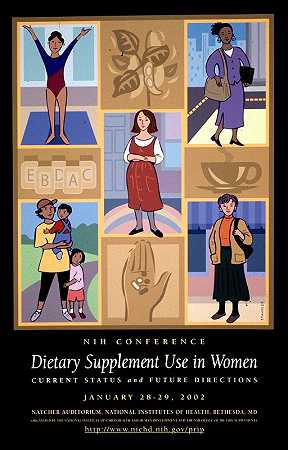 女性使用膳食补充剂现状和未来方向`Dietary supplement use in women; current status and future directions (2002) by National Institutes of Health