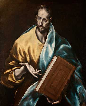 圣詹姆斯少`St. James the Less (1610~1614) by El Greco (Domenikos Theotokopoulos)