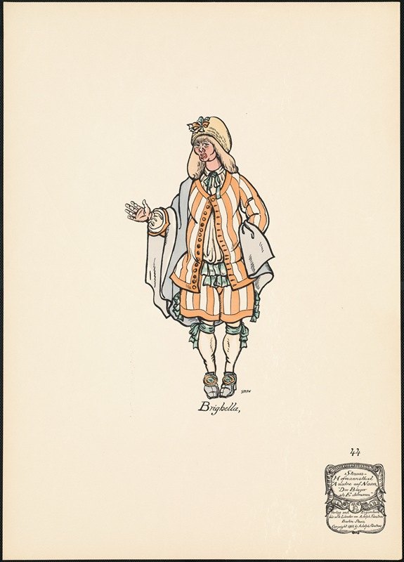 布利埃拉`Brighella (1912) by Ernst Stern