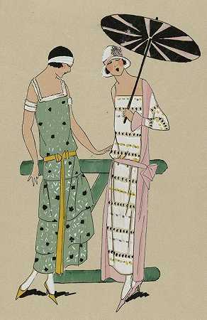炎热的日子。1.棉纱连衣裙。。。`JOURS DE CHALEUR. – 1. Robe de voile de coton… (1923)