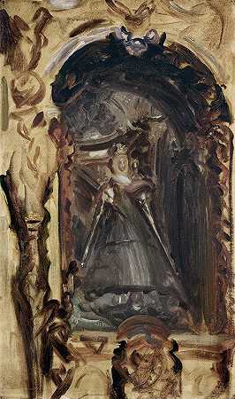 圣母子`Madonna and Child (circa 1895) by John Singer Sargent
