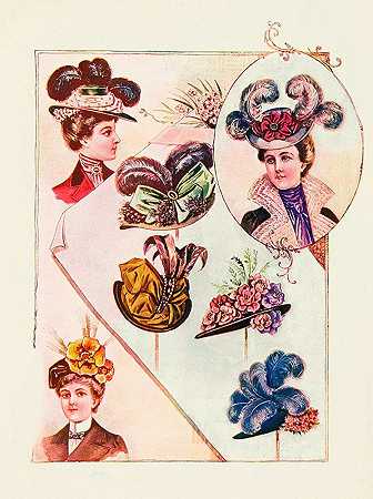 秋季女帽店的风格`Styles in autumn millinery (1899)