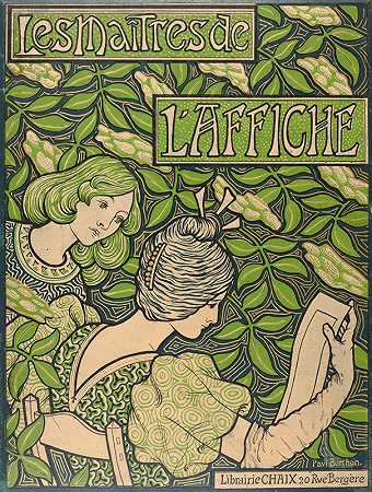 主控形状海报`Maîtres de laffiche (1895) by Paul Berthon