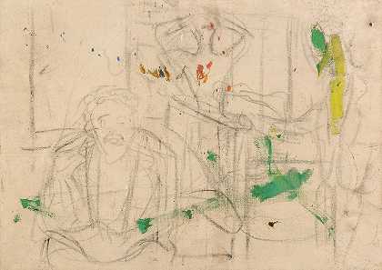 在上的变化嫉妒`Variation on Jealousy (1925–1935) by Edvard Munch