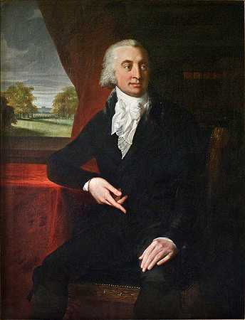 卡斯帕·沃格特肖像`Portrait of Caspar Voght (1801) by Jean Laurent Mosnier