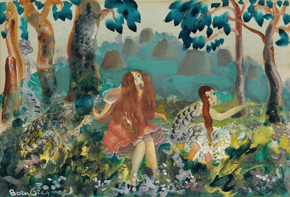 拖钓`Troll (1931) by Boris Grigoriev
