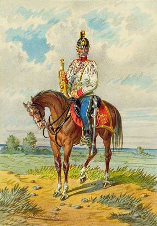 骑马的士兵`Soldat zu Pferd 7 by Franz Gerasch