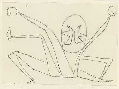 在分裂的迹象下`Im Zeichen Der Teilung (Under The Sign Of Division) (1940) by Paul Klee