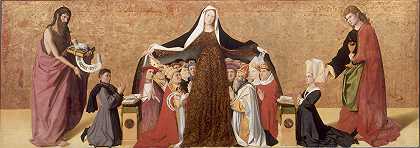 慈悲圣母`The Virgin of Mercy (1452) by Enguerrand Quarton