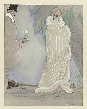 牧羊人之星毛皮大衣，来自Max-A.Leroy`Létoile du berger ; Manteau de fourrure, de Max~A. Leroy (1924) by Charles Martin