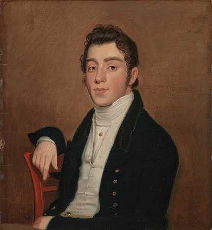 门德斯·科恩肖像`Portrait of Mendes Cohen (1818) by Joseph Wood