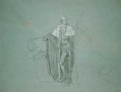学习查塔姆伯爵之死`Study for The Death of the Earl of Chatham (1779) by John Singleton Copley